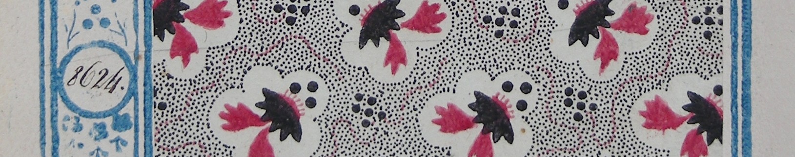 Stoffmuster mit Blumen