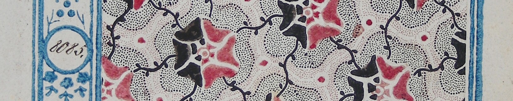 Stoffmuster mit Blumen