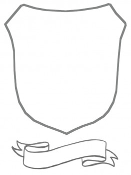 Malvorlage f&uuml;r ein Wappen